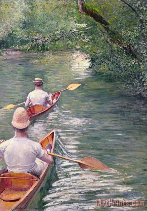 Gustave Caillebotte The Canoes Art Painting