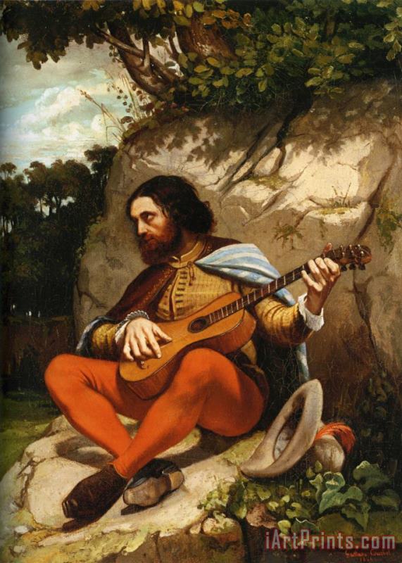 Gustave Courbet Guitarrero Art Print