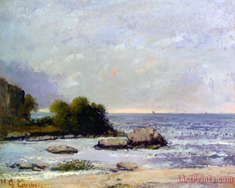 Gustave Courbet Marine De Saint Aubin Art Painting