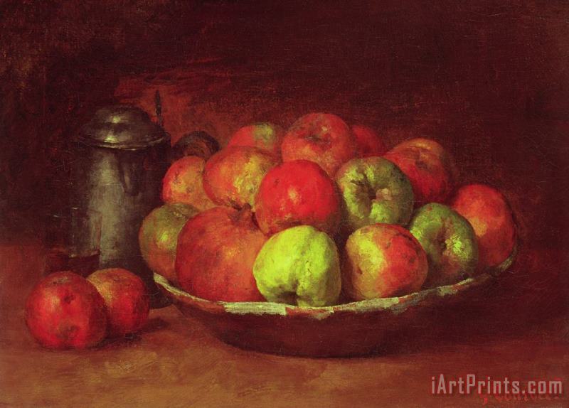 Gustave Courbet Still Life with Apples And a Pomegranate Art Print