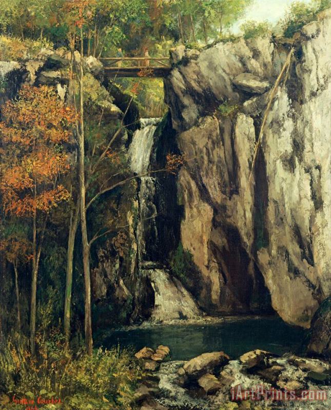 Gustave Courbet The Chasm at Conches Art Painting