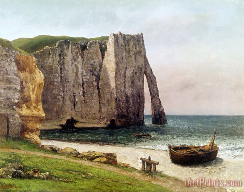Gustave Courbet The Cliffs at Etretat Art Print