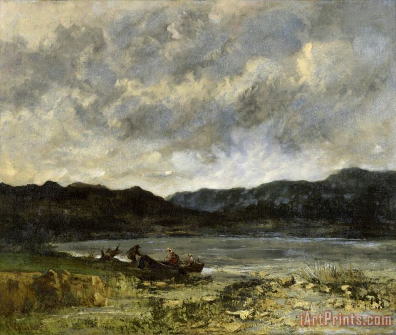 Gustave Courbet The Lake, Near Saint Point Art Print