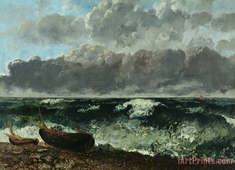 Gustave Courbet The Stormy Sea Art Painting