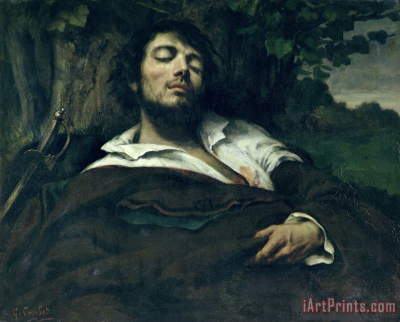 Gustave Courbet The Wounded Man Art Painting