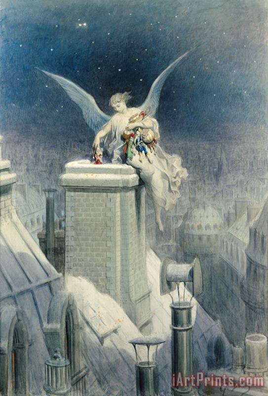 Gustave Dore Christmas Eve Art Print