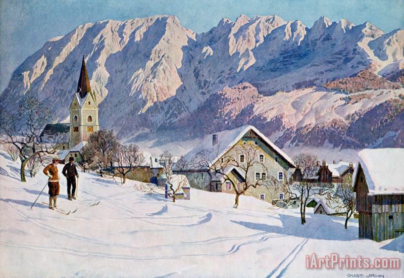Gustave Jahn Mitterndorf In Austria Art Print