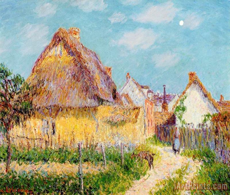 Cottage at Le Vaudreuil painting - Gustave Loiseau Cottage at Le Vaudreuil Art Print
