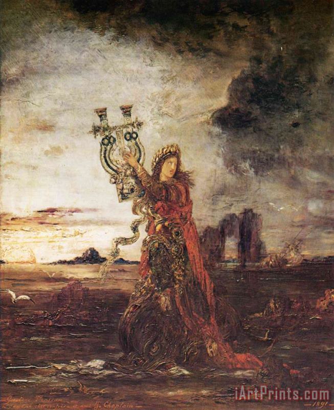 Arion painting - Gustave Moreau Arion Art Print