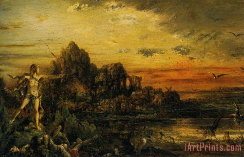 Gustave Moreau Hercule Au Lac Stymphale Art Painting
