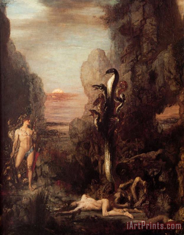 Hercules And The Hydra painting - Gustave Moreau Hercules And The Hydra Art Print