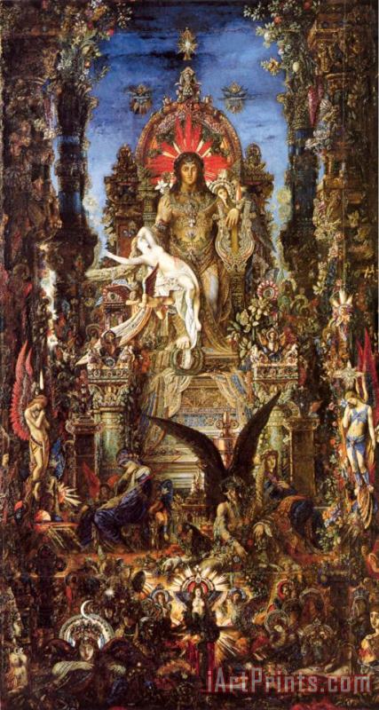 Gustave Moreau Jupiter And Semele Art Print