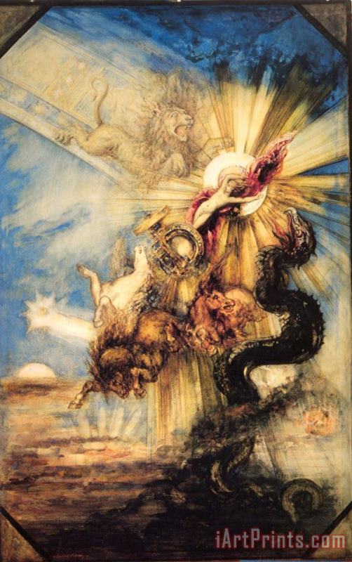 Phaethon painting - Gustave Moreau Phaethon Art Print
