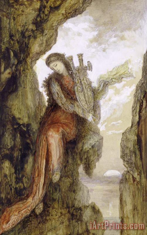 Gustave Moreau Sappho On The Cliff Art Painting