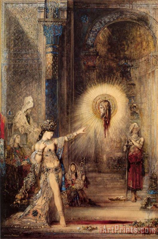 The Apparition painting - Gustave Moreau The Apparition Art Print