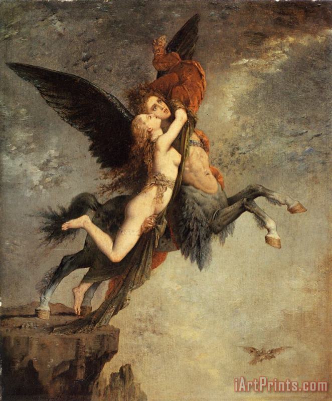The Chimera painting - Gustave Moreau The Chimera Art Print