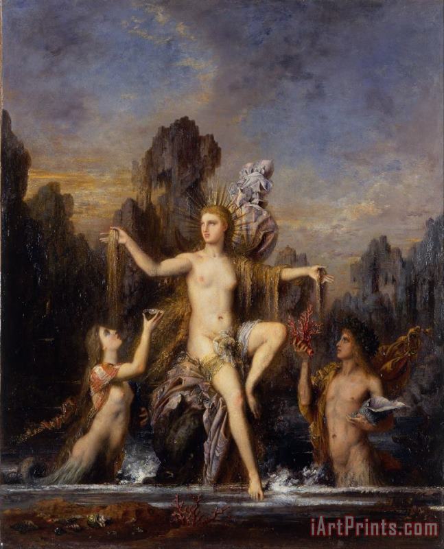 Venus Rising From The Sea painting - Gustave Moreau Venus Rising From The Sea Art Print