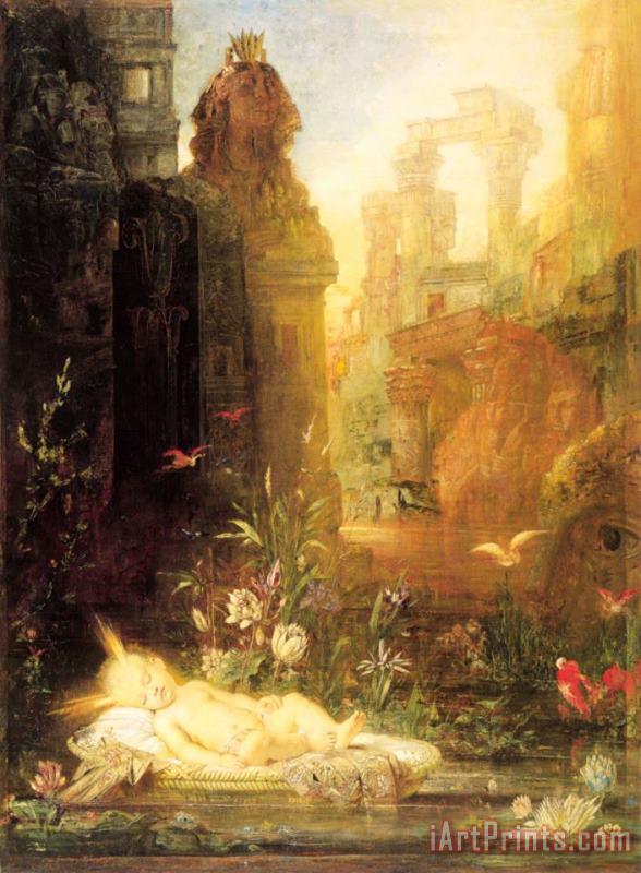 Gustave Moreau Young Moses Art Painting
