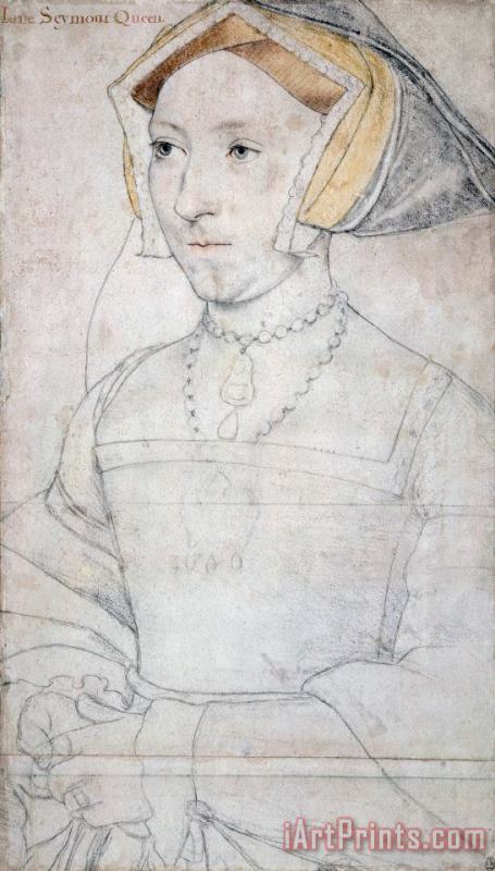 Portrait of Queen Jane Seymour painting - Hans Holbein the Younger Portrait of Queen Jane Seymour Art Print