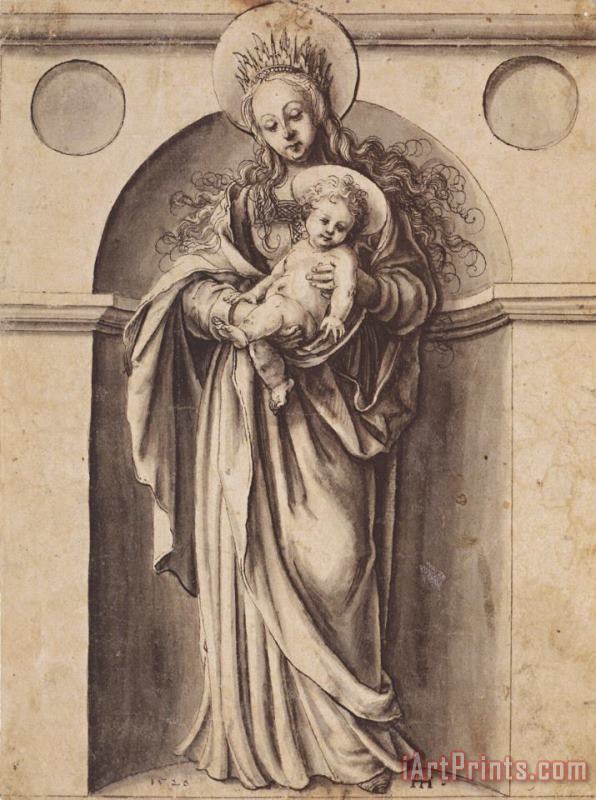 Virgin And Child painting - Hans Holbein the Younger Virgin And Child Art Print