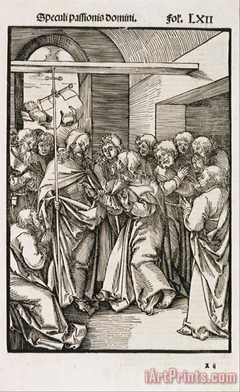 Hans Leonhard Schaufelein Thomas Doubting Christ's Wounds Art Print