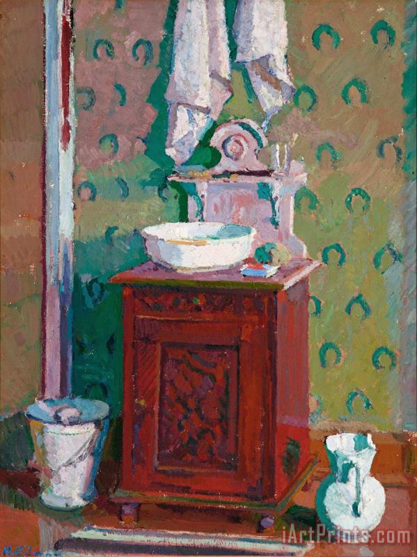 Interior with a Washstand painting - Harold Gilman Interior with a Washstand Art Print