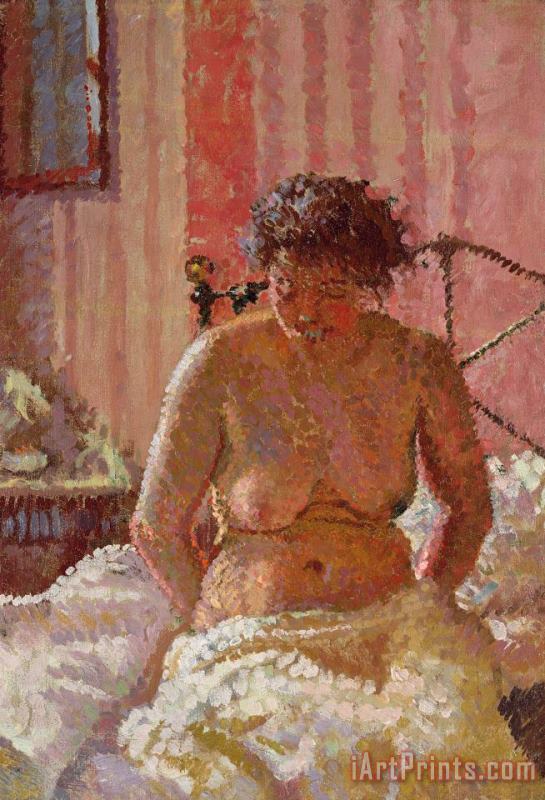 Nude in an Interior painting - Harold Gilman Nude in an Interior Art Print