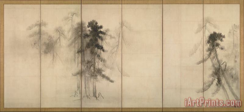 Pine Trees painting - Hasegawa Touhaku Pine Trees Art Print