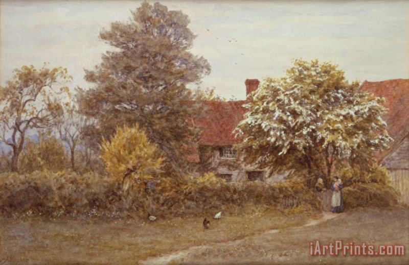 Helen Allingham Blake's House Hampstead Heath Art Painting