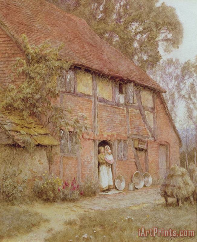 Helen Allingham The Cottage with Beehives Art Print