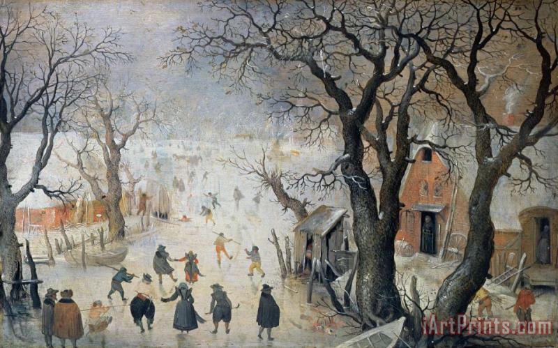 Hendrik Avercamp Winter Scene Art Print