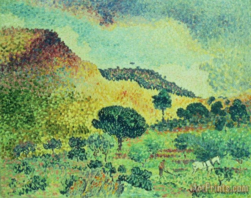 Henri-Edmond Cross The Maures Mountains Art Painting