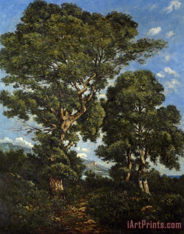 Henri-Joseph Harpignies In The Forest Art Painting