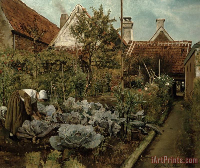 Henri de Braekeleer A Flemish Garden Art Print