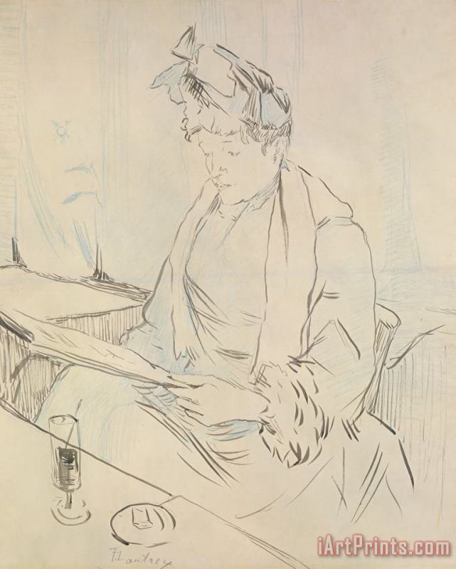 At The Cafe painting - Henri de Toulouse-Lautrec At The Cafe Art Print