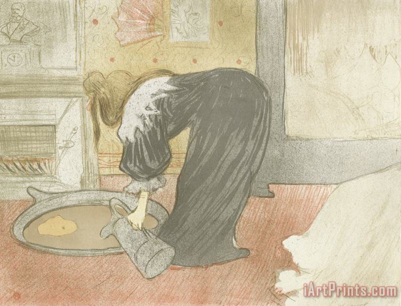 Henri de Toulouse-Lautrec Elles Woman at The Tub Art Print
