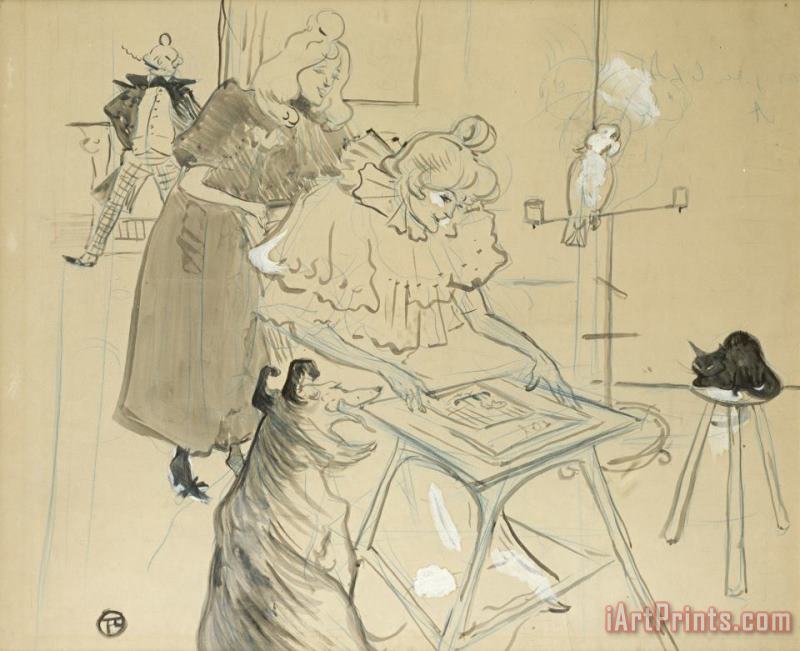 Henri de Toulouse-Lautrec Le Motographe (melle. Margouin) Art Print