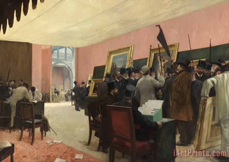 A Session of The Painting Jury painting - Henri Gervex A Session of The Painting Jury Art Print
