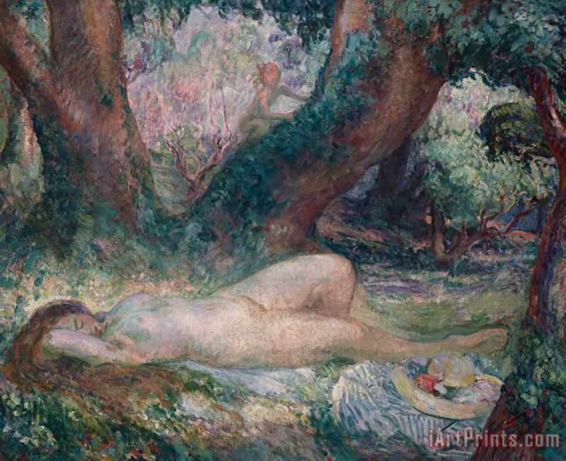 Sleeping Nymph painting - Henri Lebasque Sleeping Nymph Art Print