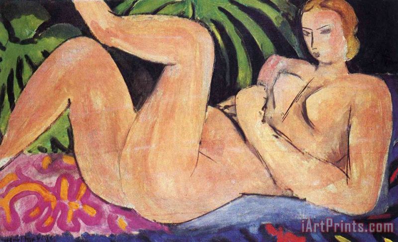 Henri Matisse A Nude with Her Heel on Her Knee 1936 Art Print