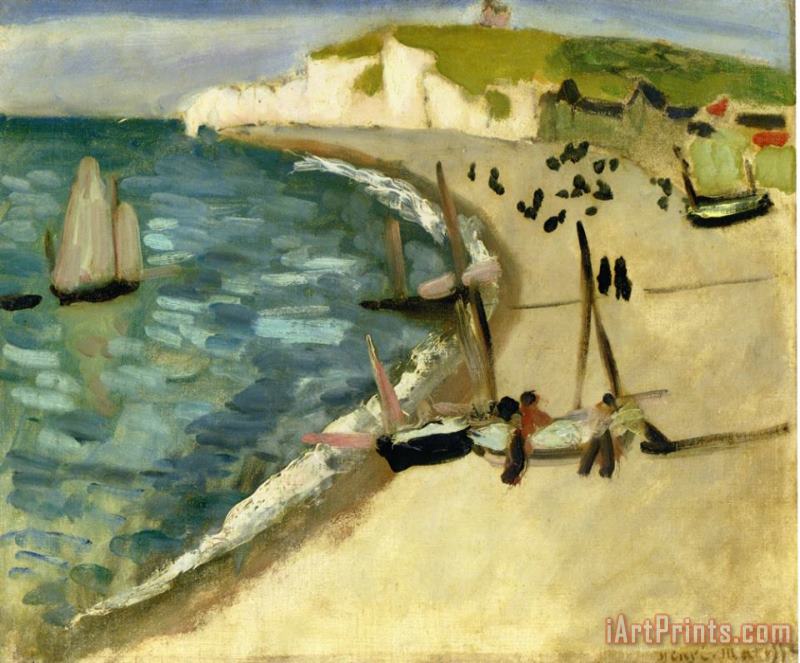 Henri Matisse Aht Amont Cliffs at Etretat 1920 Art Print