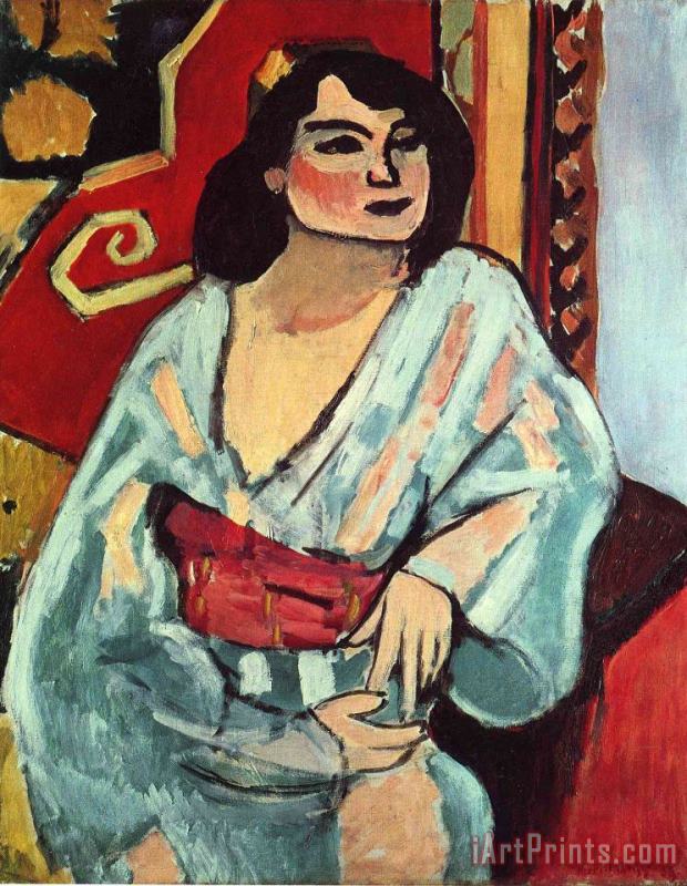 Algerian Woman 1909 painting - Henri Matisse Algerian Woman 1909 Art Print