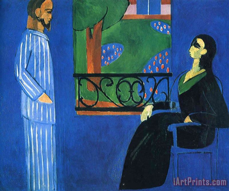 Conversation 1912 painting - Henri Matisse Conversation 1912 Art Print