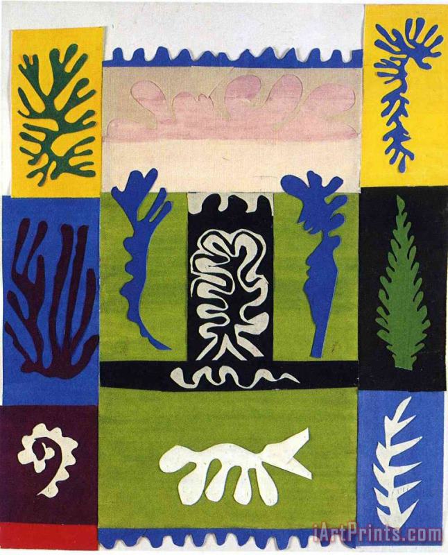Henri Matisse Cut Outs 5 Art Painting
