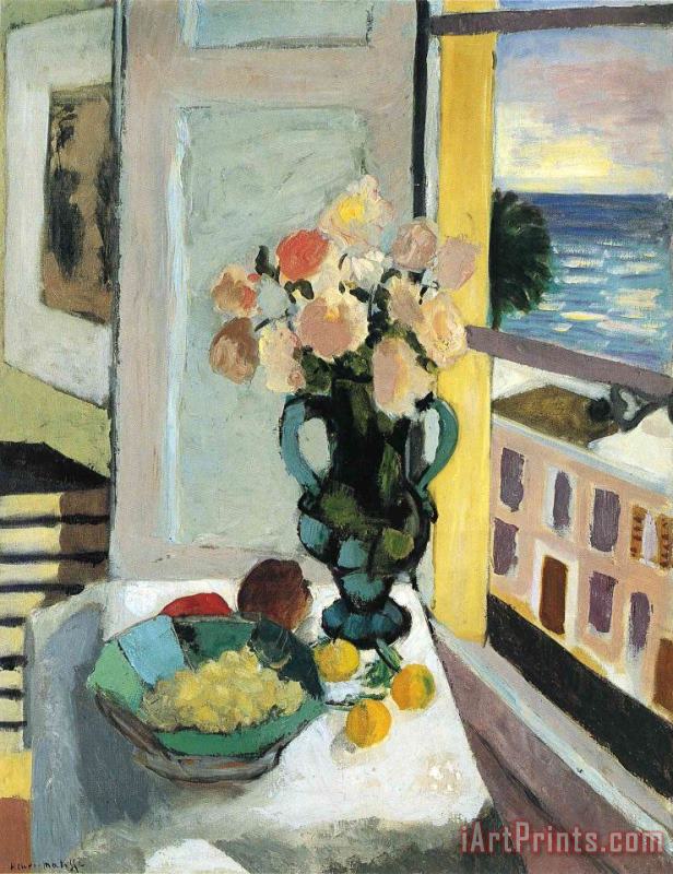 Henri Matisse Flowers in Front of a Window 1922 Art Painting
