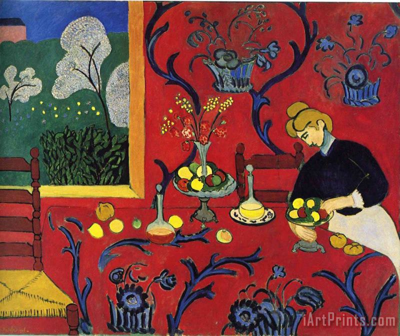 Henri Matisse Harmony in Red 1908 Art Painting