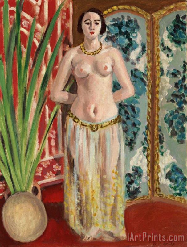 Odalisque, Mains Dans Le Dos painting - Henri Matisse Odalisque, Mains Dans Le Dos Art Print