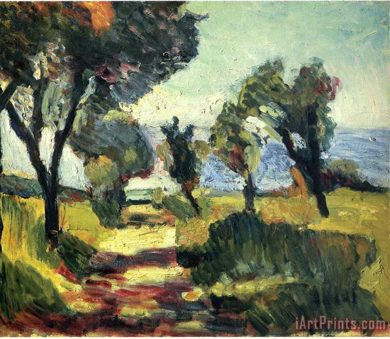 Olive Trees 1898 painting - Henri Matisse Olive Trees 1898 Art Print