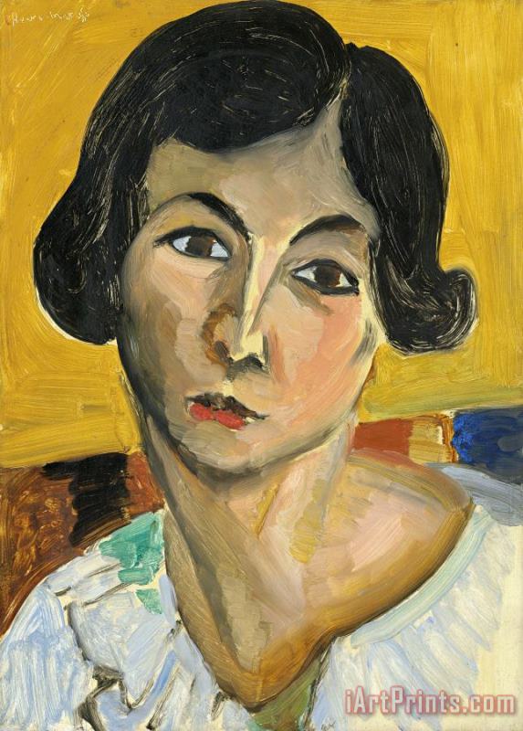 Tete De Femme Penchee (lorette), 1916 1917 painting - Henri Matisse Tete De Femme Penchee (lorette), 1916 1917 Art Print