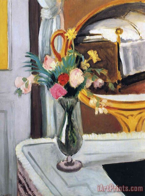 Henri Matisse The Bed in The Mirror Art Painting